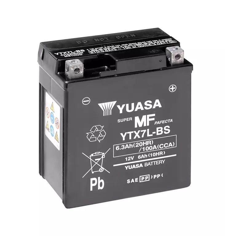 Akku Yuasa YTX7L(WC) 12V 6,3Ah - Pienkoneakut 5-10Ah - 5050694040160 - 2