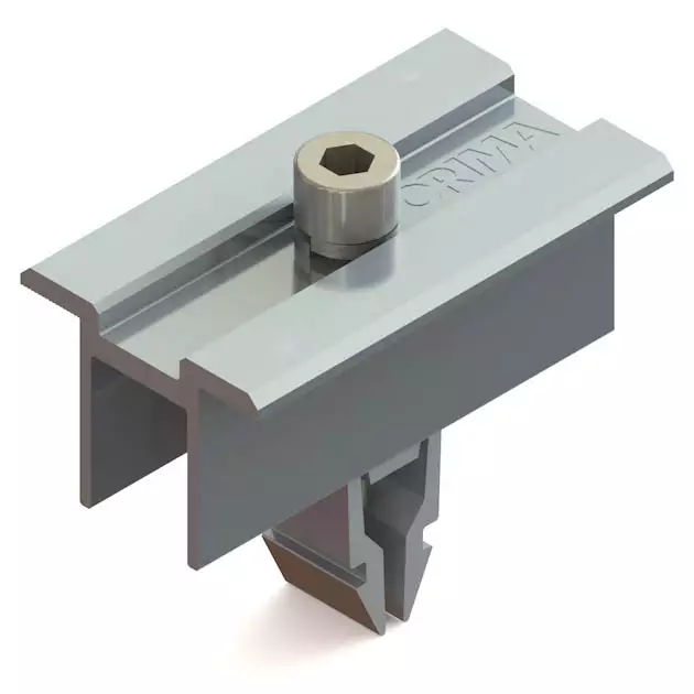 Aurinkopaneelin keskikiinnike 30 mm 40 mm kiskoon - Aurinkopaneelin asennustarvikkeet - 6438218032980 - 1