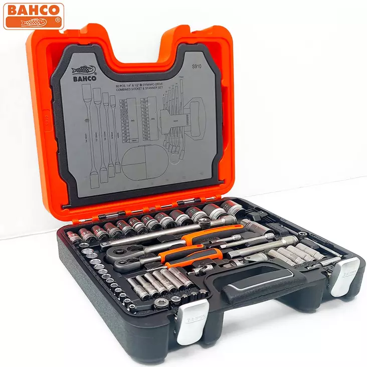 Hylsyavainsetti 91-osainen Bahco - Työkalusarjat ja hylsysarjat - 7314150104000 - 1