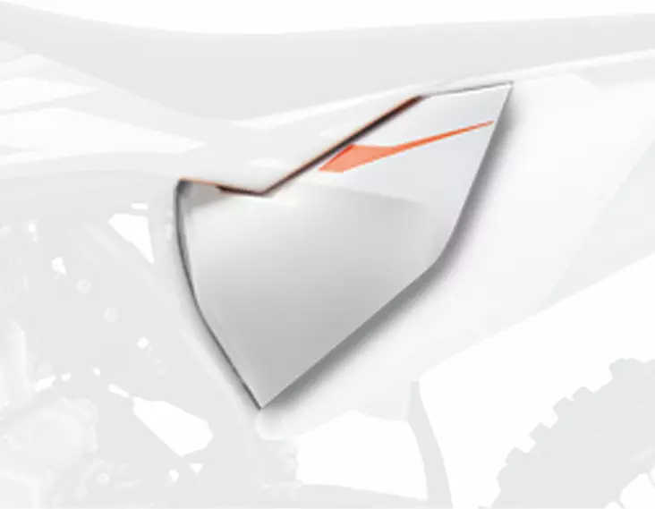 CVR AIRBOX KTM 19- WH - Motocrosspyörien sivukatteet - 5604415109300 - 2