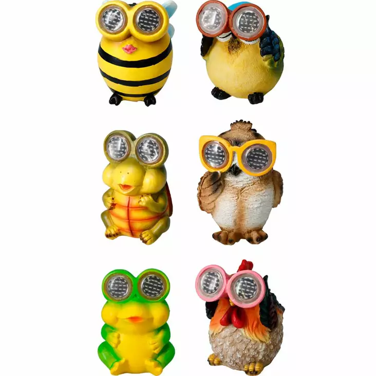 Animals solar eläinhahmo aurinkokennovalolla 13 cm - Puutarhapatsaat - 8721037847940 - 1