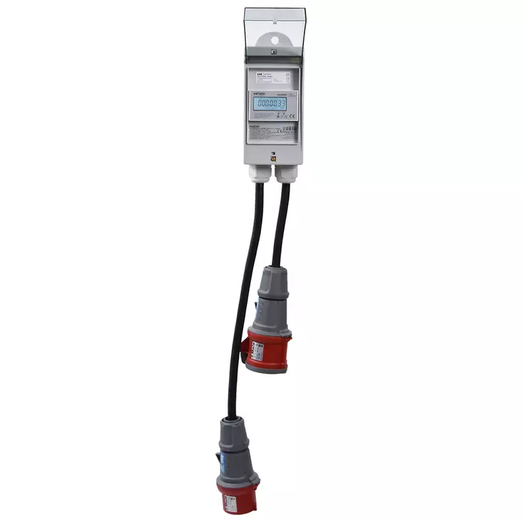 Kempten energiankulutusmittari 16 a 400 v kolmivaihe cee liittimillä ja lcd näytöllä - Sähkökeskustarvikkeet ja sulakkeet - 6438152085790 - 1