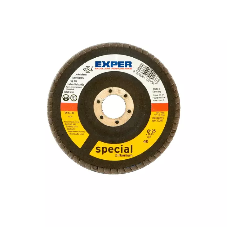 Exper lamellilaikka K80 125x22mm Zircon - Timanttilaikat ja betonihiomalaikat - 6438081001700 - 1