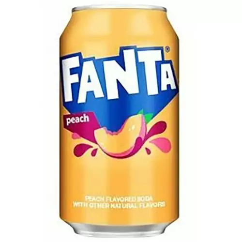Fanta persikka 355 ml hiilihapotettu virvoitusjuoma - Virvoitusjuomat - 6430054081030 - 1