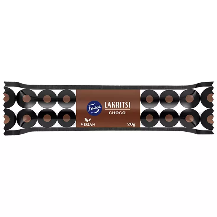 Fazer lakritsi choco patukka 20 g pakkauksessaan - Patukat - 6416453076730 - 1