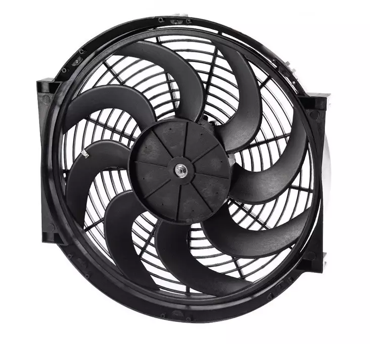 Flekti tuuletin 14" 35,5cm 12V 90W Speedmore' Dakar - Jäähdytysletkut, flektit ja vesipumput - 6438471021400 - 1