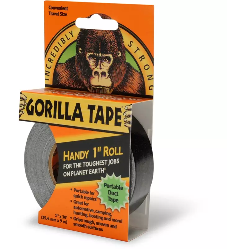 Gorilla teippi Taskurulla 25mm 9,14m - Ilmastointiteipit - 5704947004330 - 1