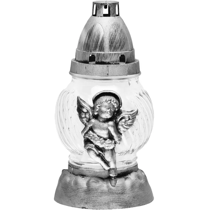 Hautalyhty enkeli harmaa - Hautakynttilät - 6410412593450 - 1