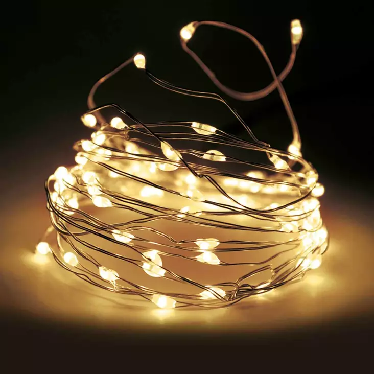 Hopealanka valoketju 240 led - Valoketjut ulko- ja sisäkäyttöön - 8719987725500 - 1