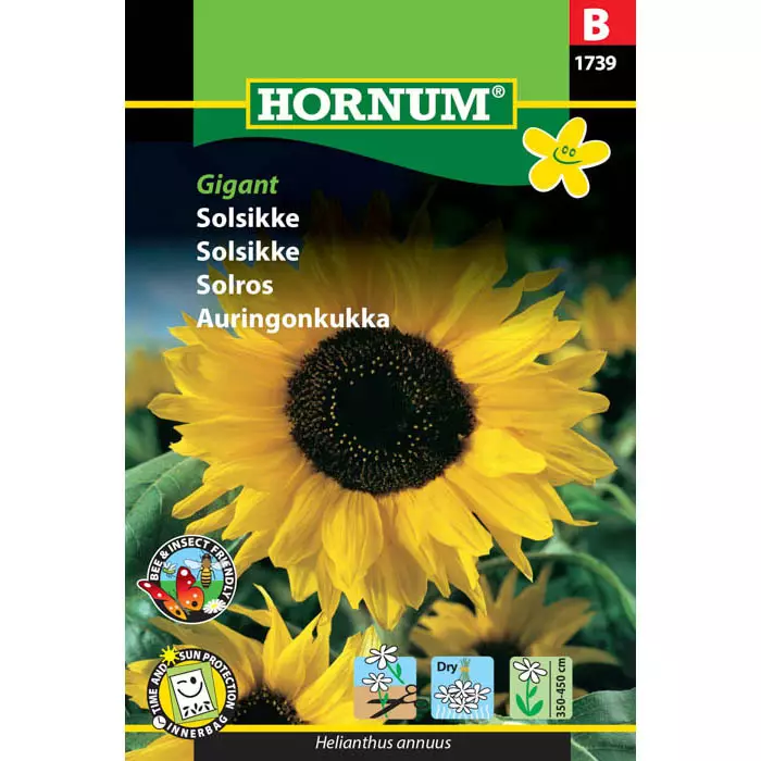 hornum auringonkukka gigant - Siemenet - 5708787017390 - 1