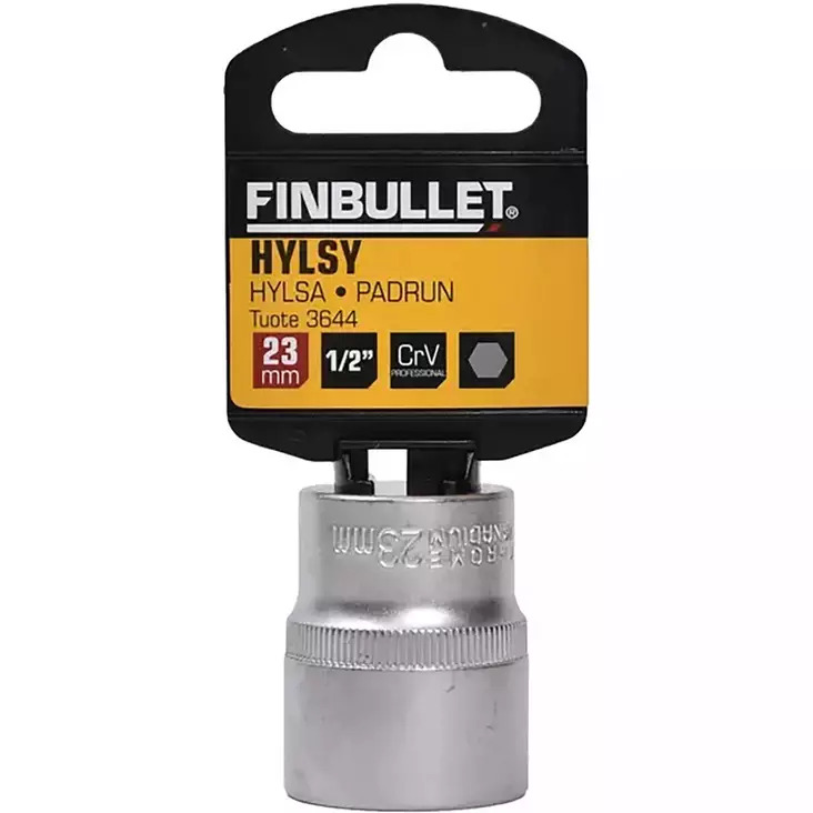 Finbullet 23 mm kromi vanadium hylsy - Hylsyt ja konehylsyt - 6438152036440 - 1