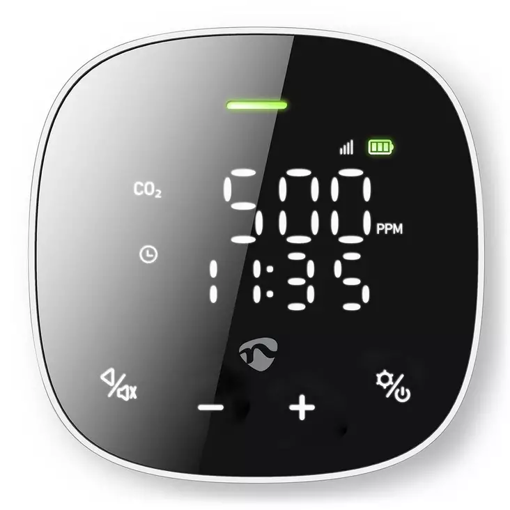 Wi fi ilmanlaatumittari co2 lämpötila kosteusmittauksella - Kodin mittarit, ajastimet ja hälyttimet - 5412810451630 - 1