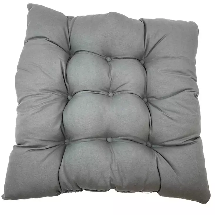 Istuintyyny harmaa 40x40cm - Pehmusteet - 6438168117560 - 1