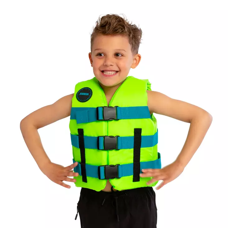 JOBE Nylon lasten kelluntaliivi lime vihreä 30-40kg - Pelastusliivit ja paukkuliivit - 8718181300230 - 1