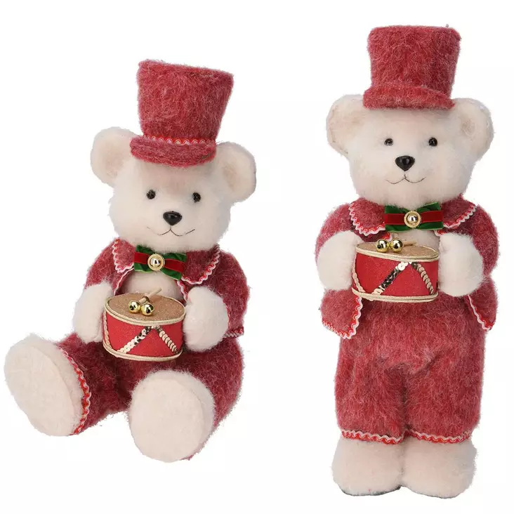 Joulukoriste iso pehmo nalle - Tontut ja koriste-eläimet - 8721037146630 - 1