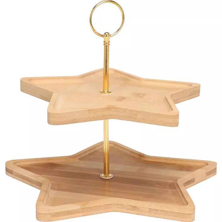 Jouluinen kerrostarjotin tähti 22 25 cm - Tarjoilukulhot ja tarjoiluastiat - 8720573360760 - 1