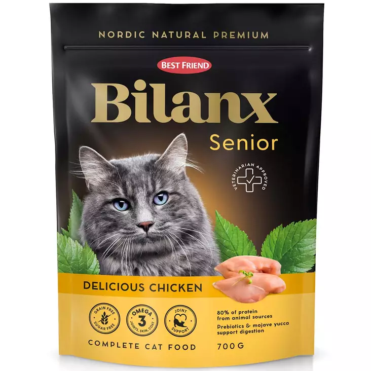 Best friend bilanx senior kissojen kuivaruoka 700 g - Kissan kuivaruoka - 5700551211850 - 1