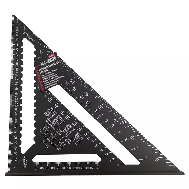 Hultafors Alumiini suorakulma - Suorakulmat ja viivoittimet - 6430074693800 - 1