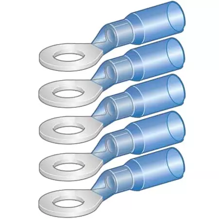 kutisterengasliitin M4 1,5-2,5mm2 5kpl sininen - Kutistesukat ja yleistarvikkeet - 6438255200700 - 1