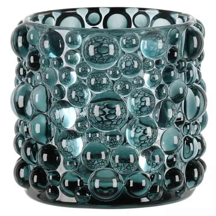 Tuikkukippo pisara 8,5cm turkoosi - Kynttilänjalat ja tuikkukipot - 6410416289670 - 1