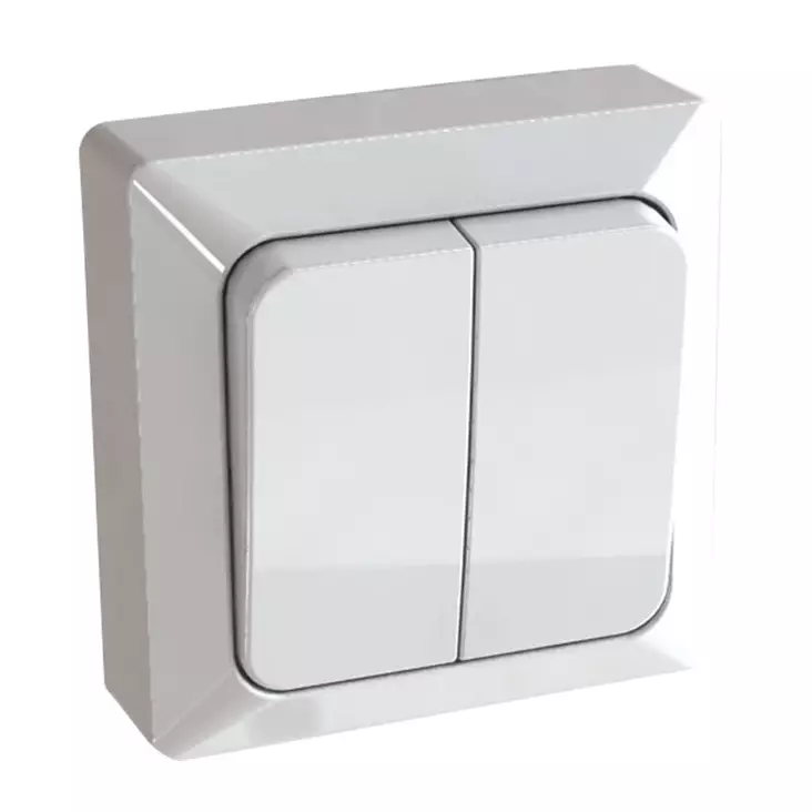 2-osainen kytkin opal pro 5-kruunu sisäkäyttöön - Sähkökytkimet ja himmentimet - 6413821200100 - 1