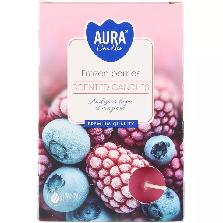 tuoksulämpökynttilä 6kpl frozen berries - Tuoksukynttilät - 5906927032320 - 1
