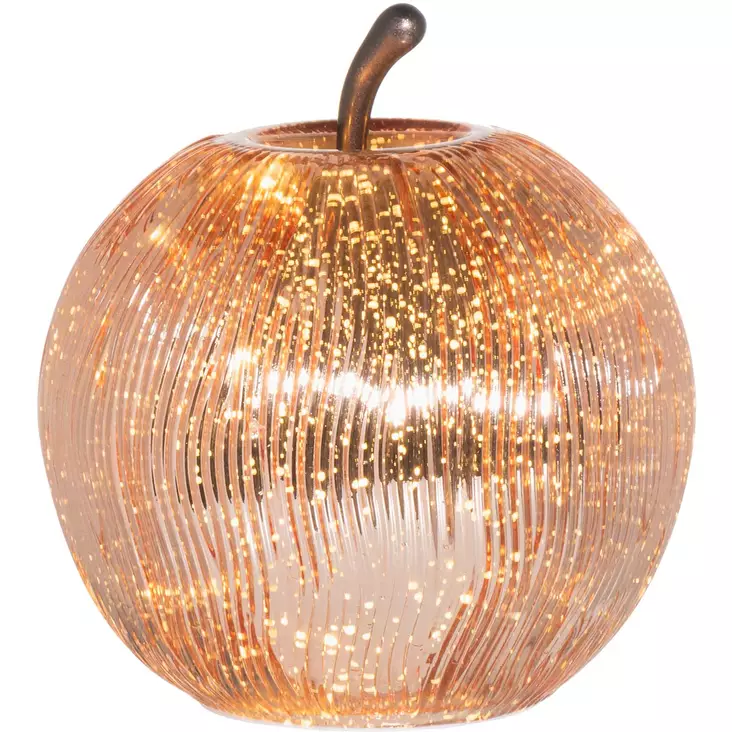 Kultainen lasiomena led valolla - Koriste-esineet - 6410416521350 - 1