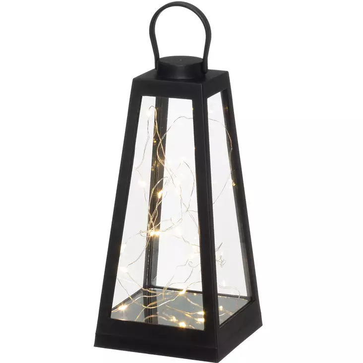 Paristokäyttöinen led lyhty lämpimillä valoilla - Led-lyhdyt - 6410416374420 - 1