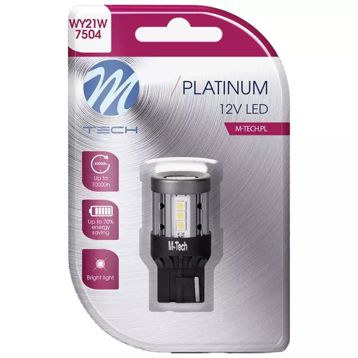M tech platinum led pienoispolttimo wy21w t20 - LED-polttimot ja LED-sarjat - 5901508557360 - 1