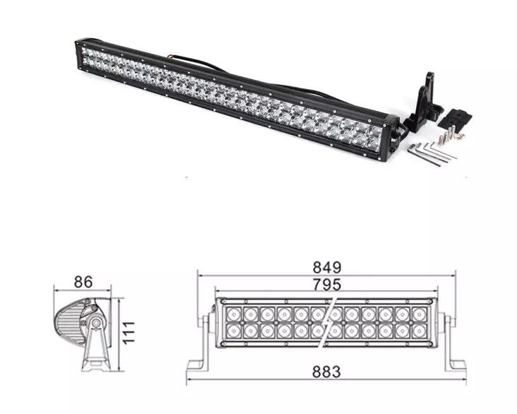 Led lisävalo paneeli Kinwons 180W - Lisävalot - 6438235239980 - 2