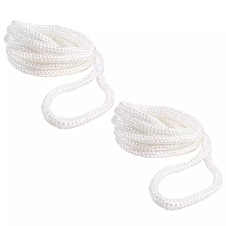 Lepuuttajan köysi Qvarken 8mm 2m valkoinen - Veneen kiinnitysköydet ja kettingit - 6438235215410 - 1