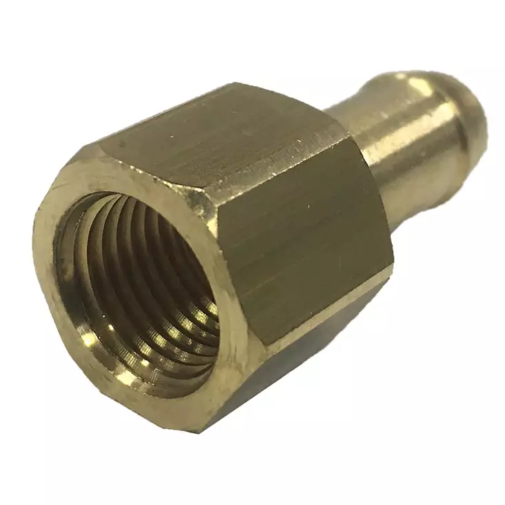 Letkuliitin kiinteä 1/4" x 10 mm - Messinki putkiliittimet, nipat ja tulpat - 17140080800 - 1