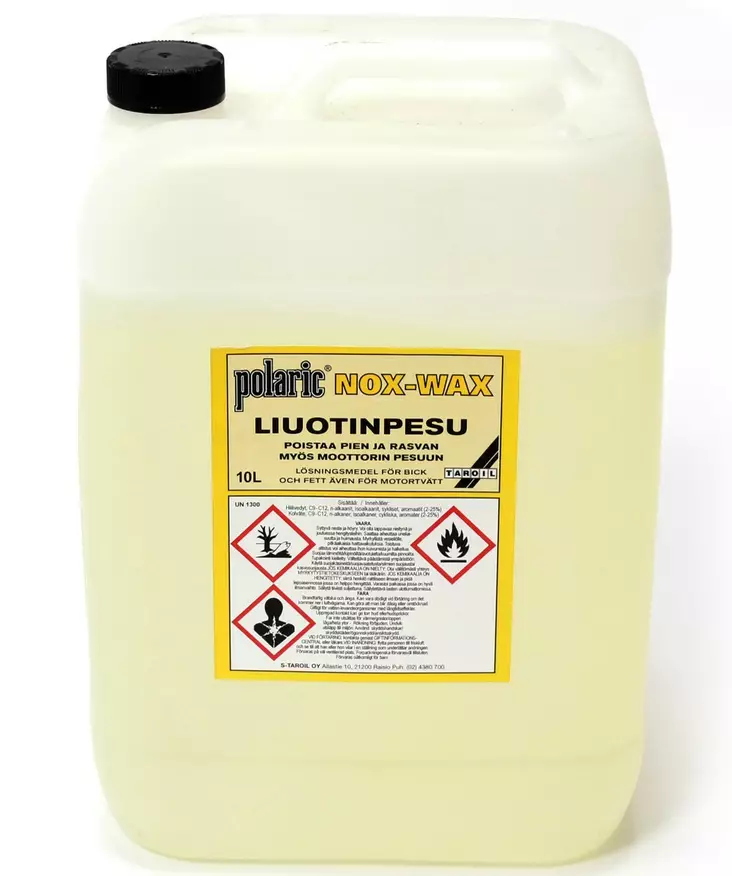 Nox-Wax 10 l liuotinpesuaine - Autoshampoot ja pesuaineet - 6416983077580 - 2