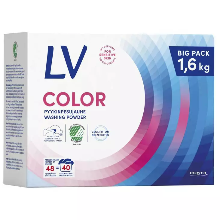 Lv color pyykinpesuaine jauhe - Pyykinpesuaineet - 6414505167900 - 1