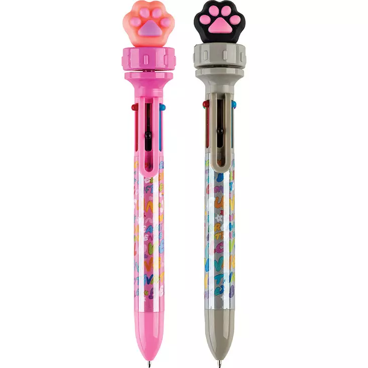 Monivärikynä tassu lajitelma - Tussit, kynät ja kynäharpit - 4030969804230 - 1