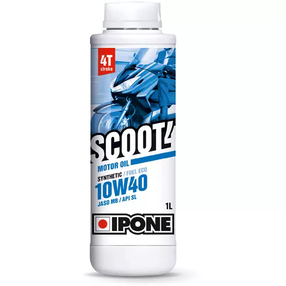Moottoriöljy Ipone Scoot 4 10W-40 1L - 4-tahti öljyt - 3700142400580 - 2