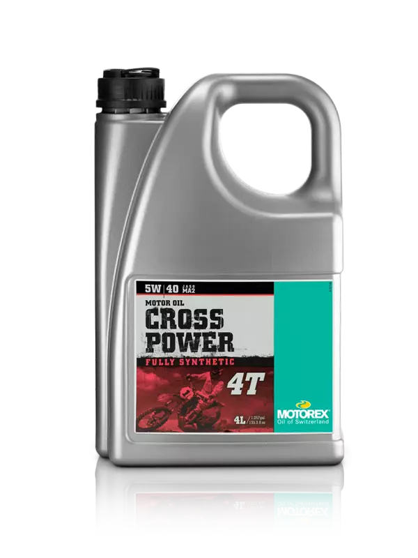 Moottoriöljy Motorex Cross Power 4T 5W/40 4l - 4-tahti öljyt - 7611197124320 - 2