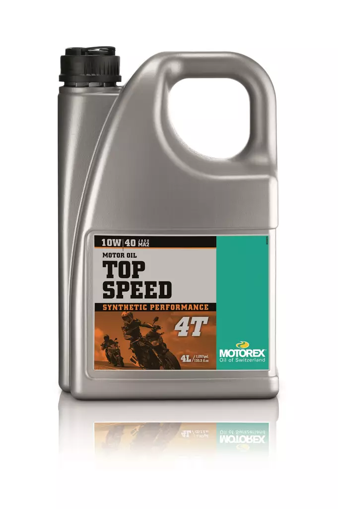 Moottoriöljy Motorex Top Speed 4T 10W/40 4 l - 4-tahti öljyt - 7611197116530 - 2