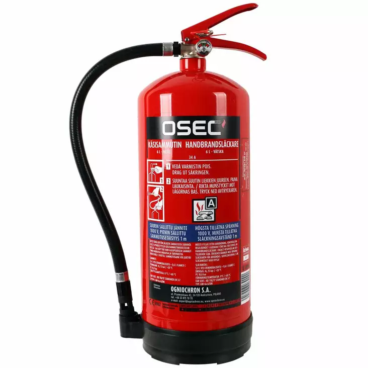 Neste vaahtosammutin 6l 34a fluorivapaa toimistoon ja julkisiin tiloihin - Sammuttimet ja peitteet - 6418536039090 - 1