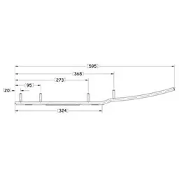 Ohjausrauta pari 4" Sno-X Ripper - Moottorikelkan ohjainraudat - 6438235113860 - 2