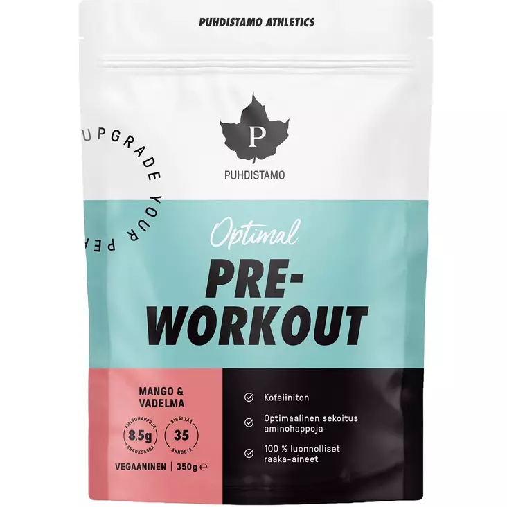 Puhdistamo optimal pre workout mango ja vadelma aminohappojauhe - Vitamiinit ja jauheet - 6430039223080 - 1