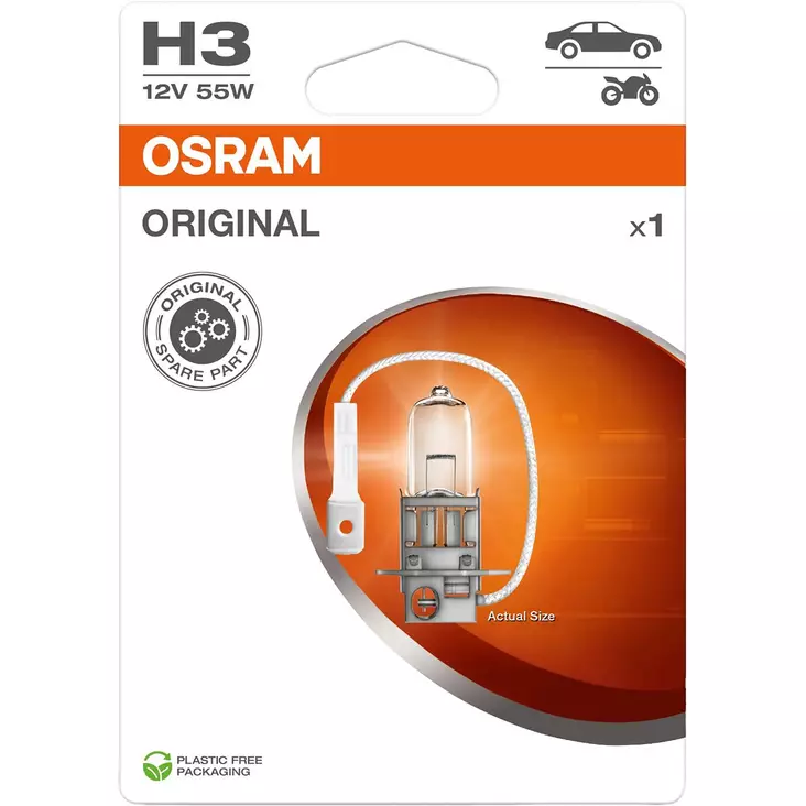 Osram original 12v h3 polttimo 55w - LED-polttimot ja LED-sarjat - 4062172395540 - 1