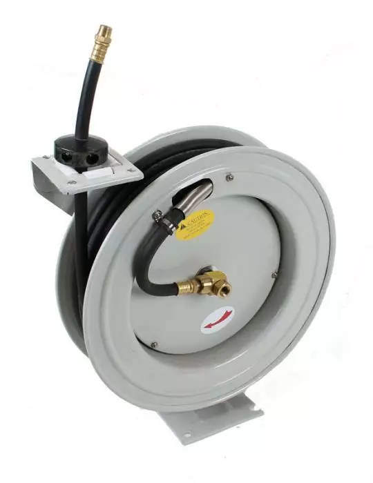 Paineilmaletkuseinäkela kumiletkulla 15m AirSystem PRO - Paineilmaletkukelat ja seinätelineet - 6430013067440 - 1