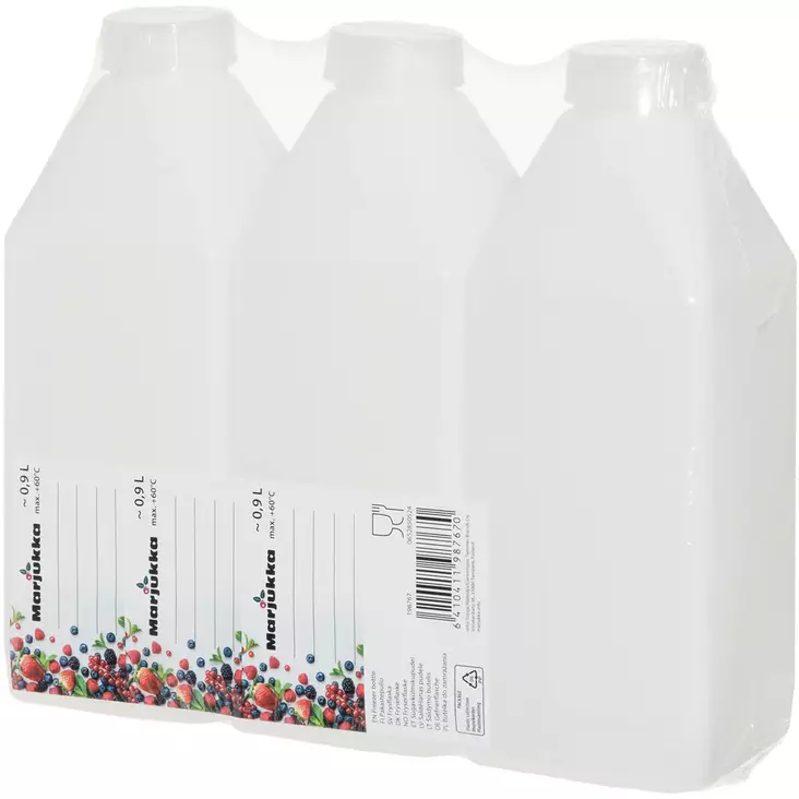 Marjukka pakastepullo 0,9 litraa 3kpl - Säilöntäastiat - 6410411987670 - 1