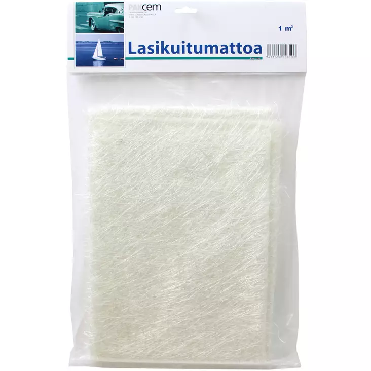 pakla lasikuitumatto 1 m2 laminointiin polyesterihartsin kanssa - Veneen korjauskitit ja venekuidut - 6411690008100 - 2