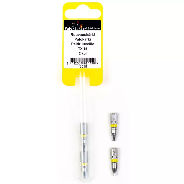 Ruuvauskärki palokärki peltiruuveille tx 15 2 kpl - Kateruuvit - 8712067821550 - 1