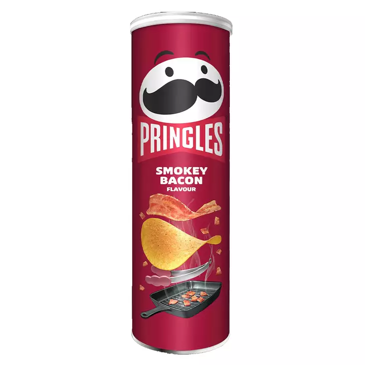Pringles smokey bacon - Keksit ja naposteltavat - 5053990161690 - 1