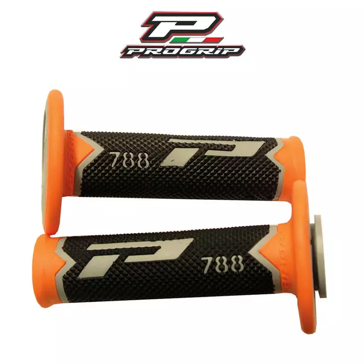 Progrip Tupet 788 harmaa/musta/oranssi 22/25mm - Crossin ja mopon tupit - 0801766006370 - 2
