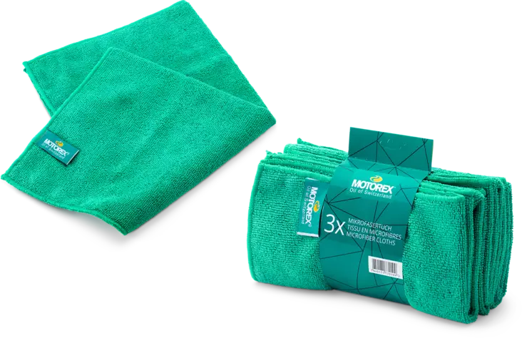 Puhdistusliina sarja Motorex Microfibre (10 kpl) - Spray puhdistus- ja voiteluaineet - 452430 - 2