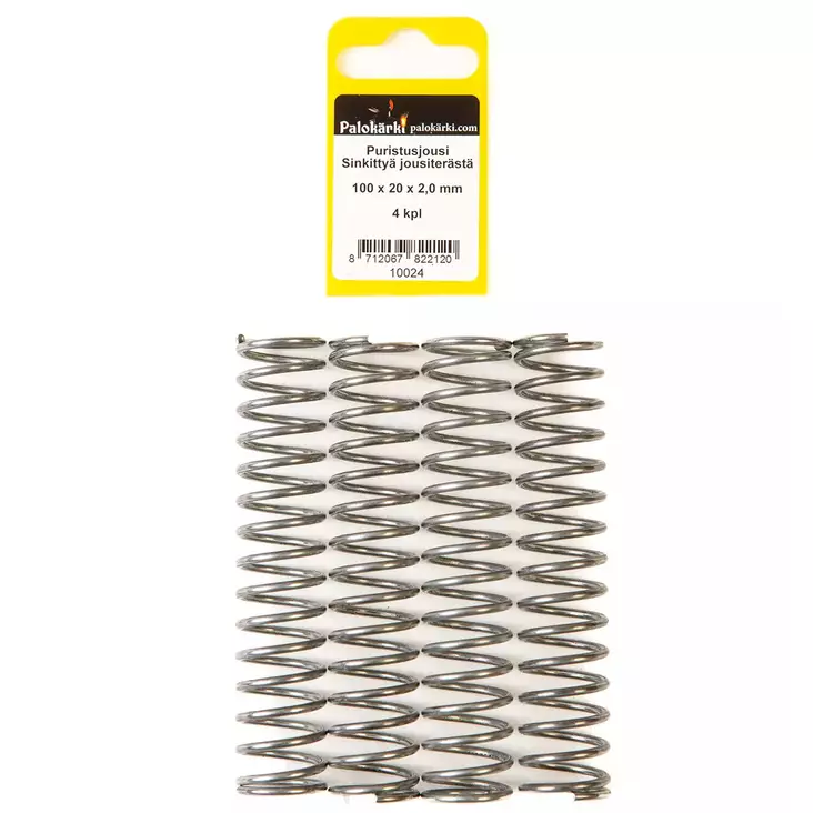 Puristusjousi 100x20x2,0mm 4kpl - Jouset ja jousilajitelmat - 8712067822120 - 1